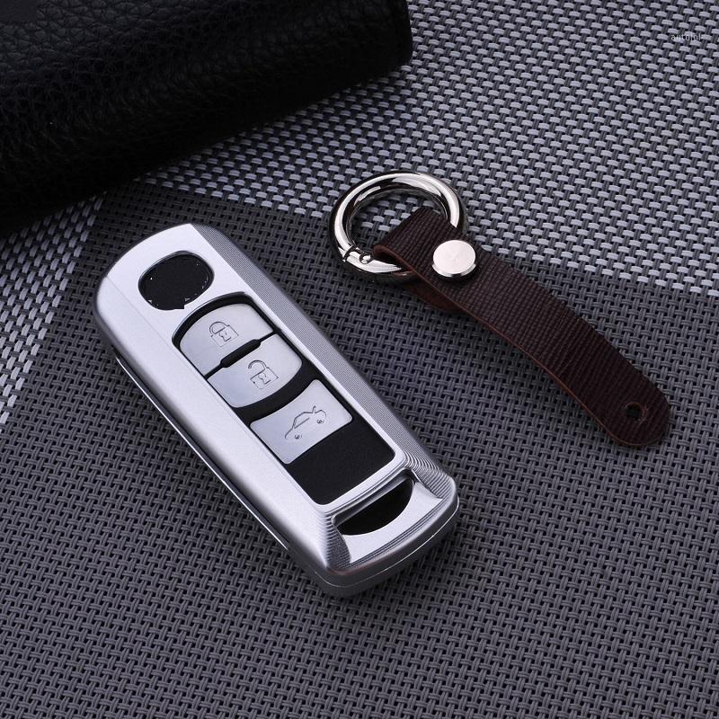 

Luxury Aluminium Alloy Car Key Case fit for mazda 3 6 2014 m3 m6 cx3 cx5 car-styling cx-3 cx-5 axela atenza car key cover case1