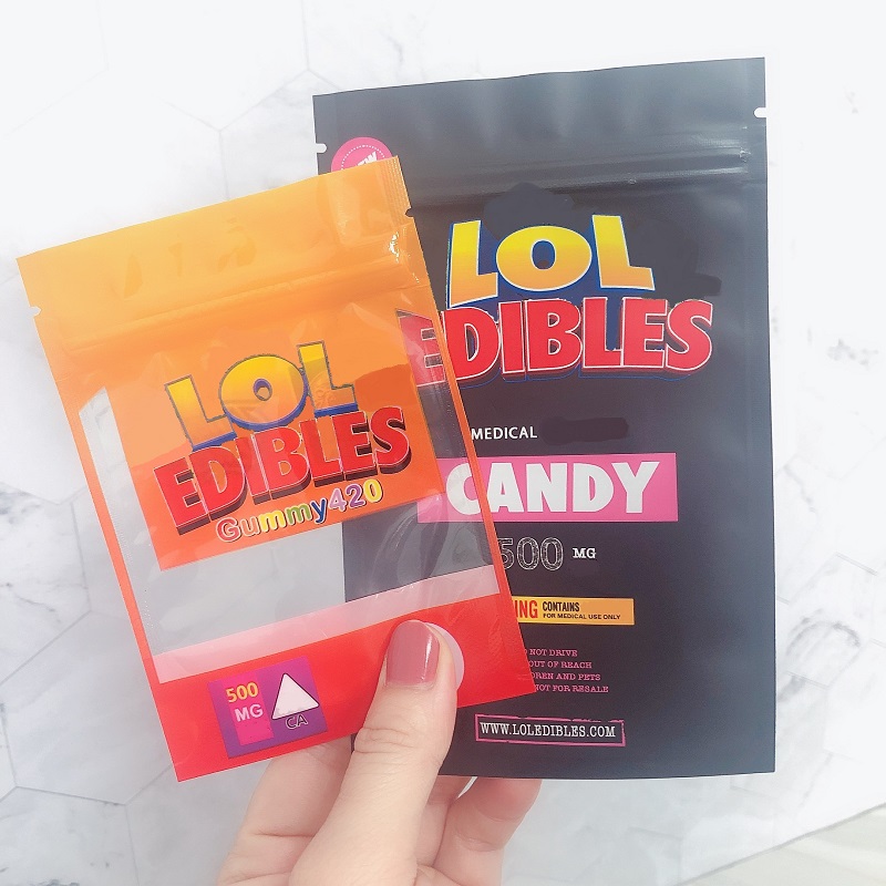 

Honey Medicated 500mg Candy Bag Packaging Warheads WOWheads Airheads LOL Hashtag Edibles Package Bags20H