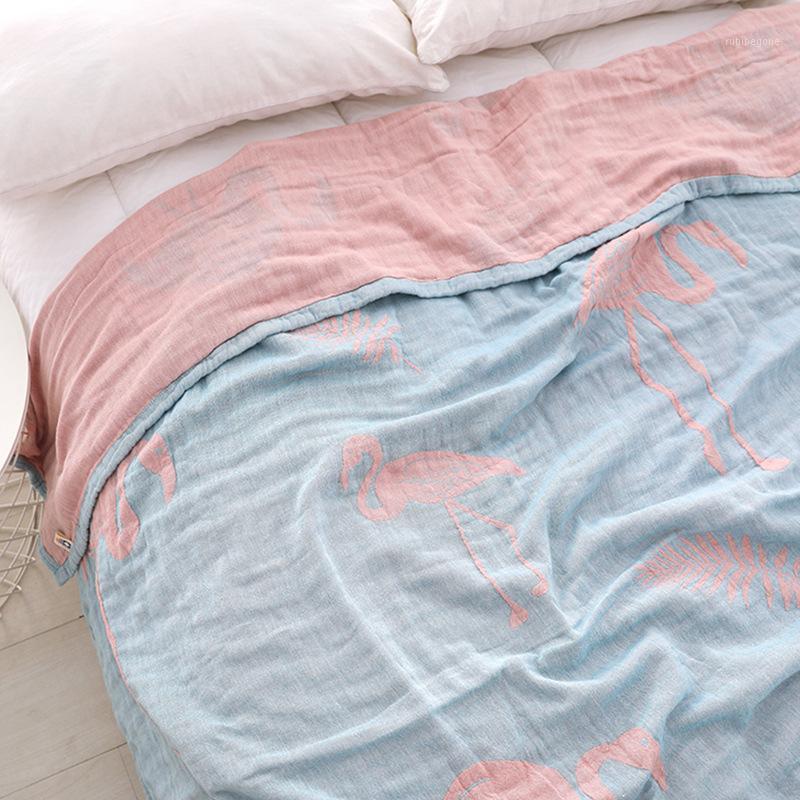 

Muslin Blanket Bed Sofa Travel Breathable Soft Throw spring and summer Blanket Sleeping Air Conditioning Blankets 100% Cotton1