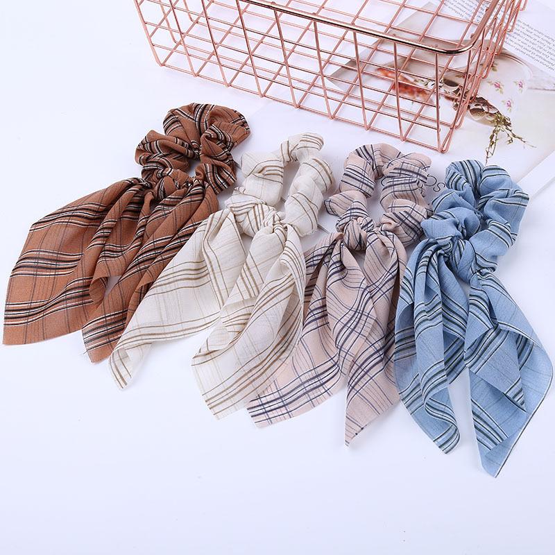 

Sweet Print Hair Band Headband For Women Girls Large Intestine Hair Ribbon Hiar Accessories 36 Colors Chiffon Scrunchies