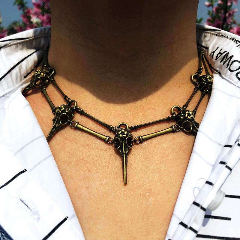 

Fashion Necklace Jewelry Rock Punk Chain Goth Trendy Necklace For Women Metal Necklaces For Women 2020 Neck Pendants