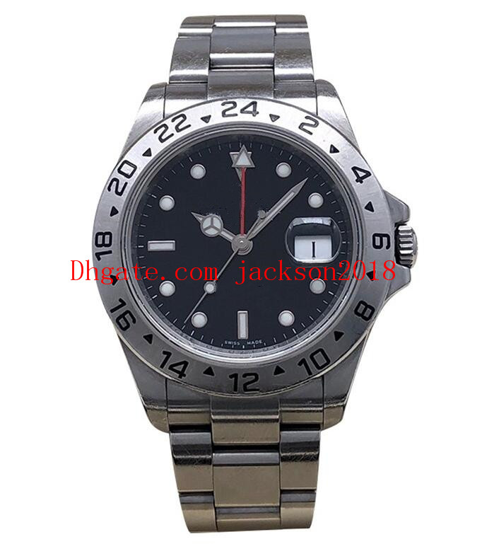 

Original Boxes Luxury Men's Watches 16570 40mm Calendar White Black Dial Silver Stainless Steel Bracelet Mechanical Automatic Fashion Watch, Make waterproof