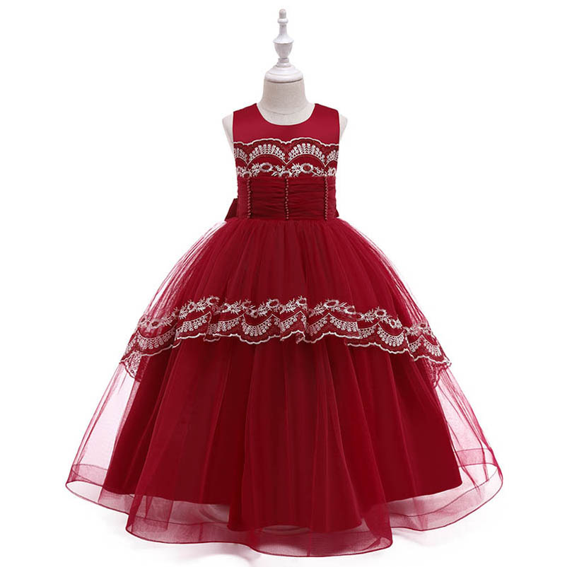 crimson wedding dress