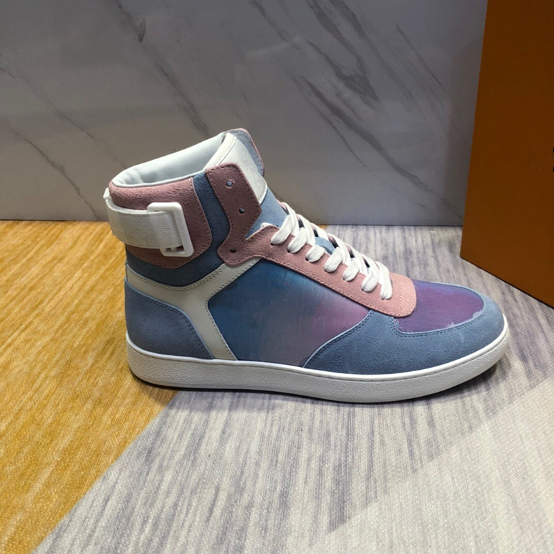 

40% DiscountHot Sales Designer Shoes High-top Oblique Sneakers Men Women Lace-up Casual Shoes Runner Trainers White Black Rubber, Picture 28