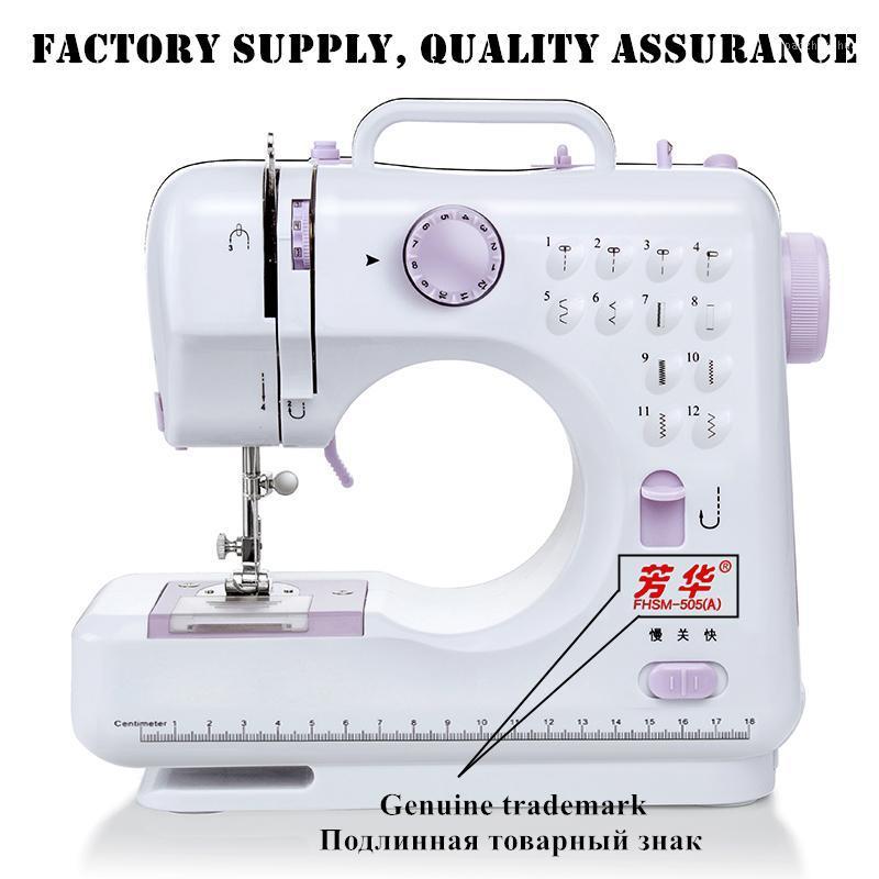 

Russian Manual Fanghua Brand FHSM505 Sewing Machine Factory Household Knitting Electrical Mini Portable DC Power Foot Pedal1