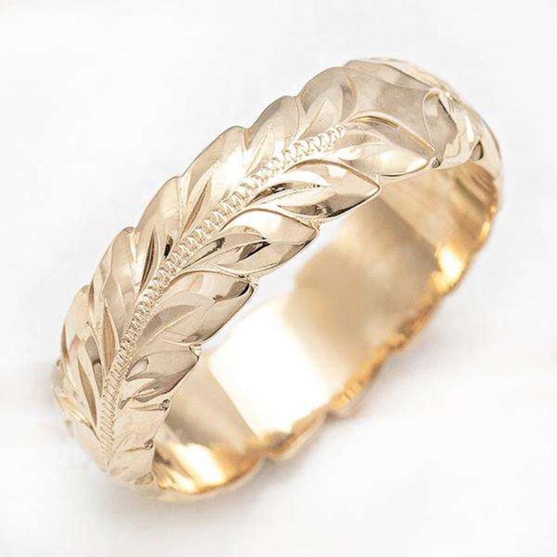 

Huitan Metallic Fashion Women Bands Rings Engagement Wedding Ring Fine Anniversary Gift Female Statement Jewelry Drop Shipping
