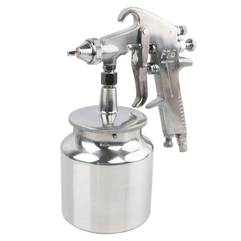 

HLZS-750ML Spray Pneumatic Air Brush Sprayer Alloy Painting Atomizer Tool with Hopper for Painting Cars DIY Craft