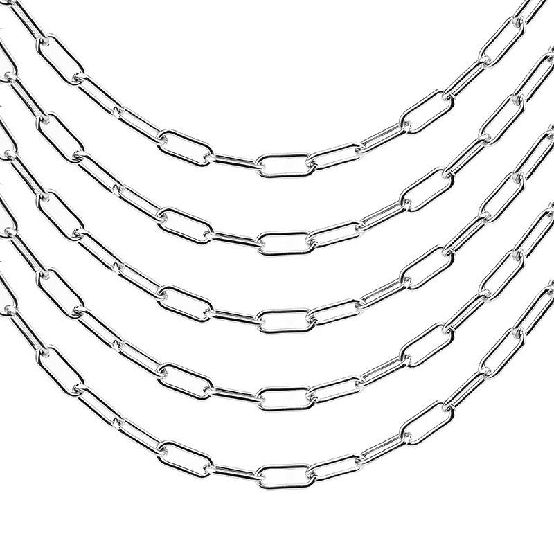 

DIY Jewelry Making Big Thick Chain 7mm Width Stainless Steel Cable Chains Findings Supplies Wholesale Lots Bulk 100cm/pc