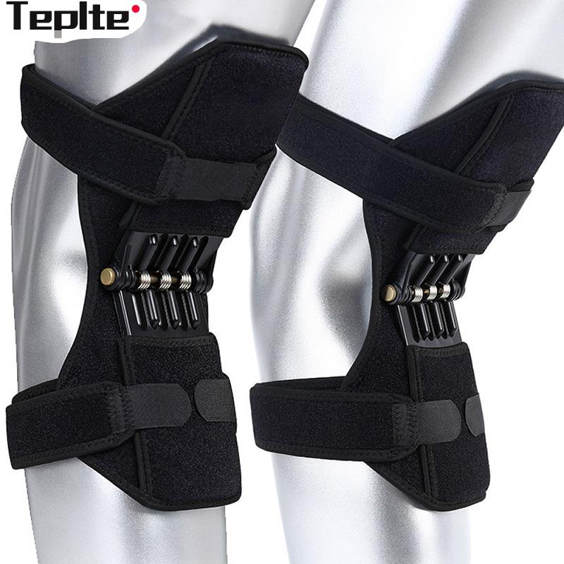 

Knee Protection Power Joint Support Knee Support Brace Power Lift Rebound Spring Force Protector, Black