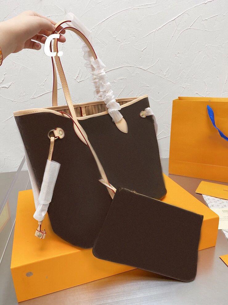 

2pcs set Top quality Women leather bag handbag ladies designer handbags lady clutch purse retro shoulder bags wallets