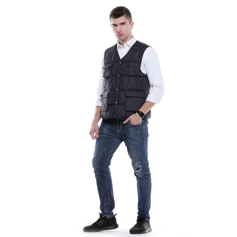 

Electric Heated Warm Vest Heating Coat Jacket Pad Socks Clothing Skiing Warm High Quality Thickening Warm-keeping, Blue