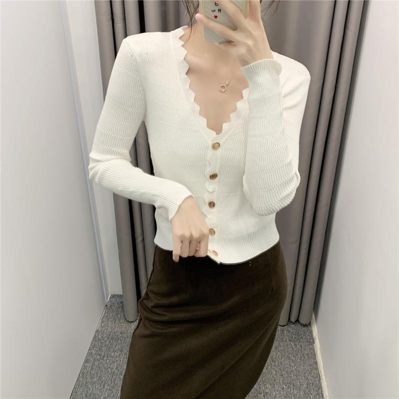 

2020 New Autumn Winter Women Female Casual Polyester Sweater Brand Blouse Outwear Long sleeve, Black