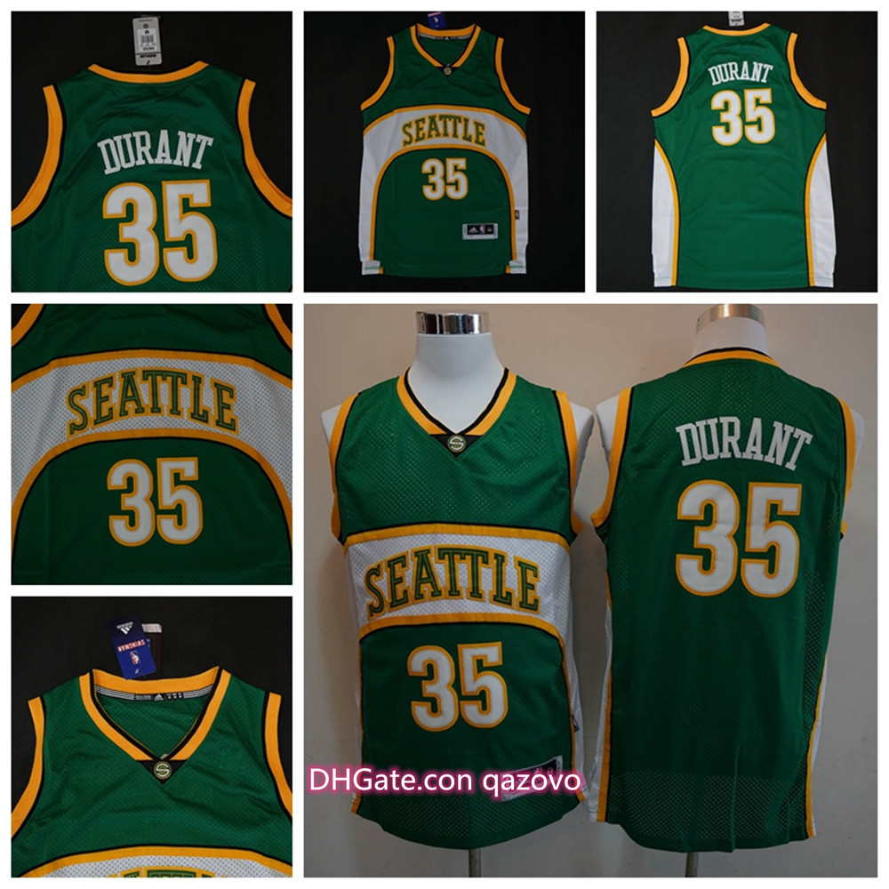 

NBASeattleSuperSonicsMesh Print 35 KevinDurantGreen Jersey, Black