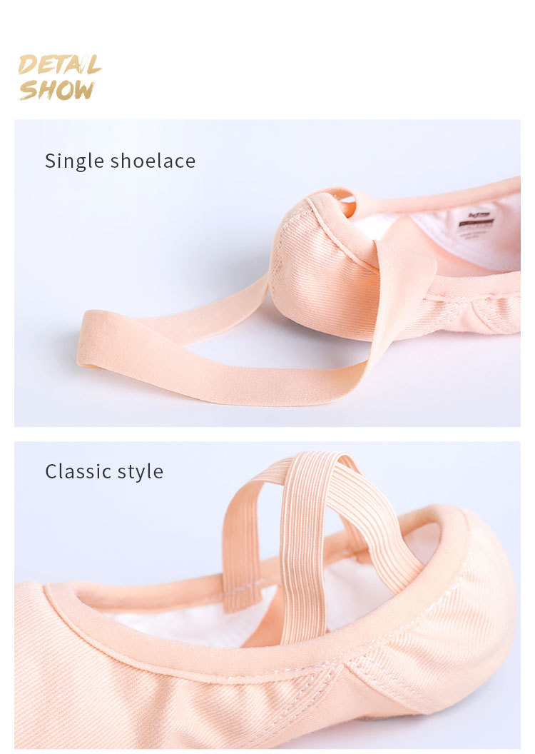 elastic ballet shoes