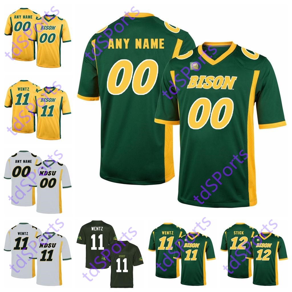 

NDSU Bison Jerseys Carson Wentz Jersey Trey Lance Easton Stick Bruce Anderson North Dakota State College Football Jerseys Custom Stitched, As shown in illustration