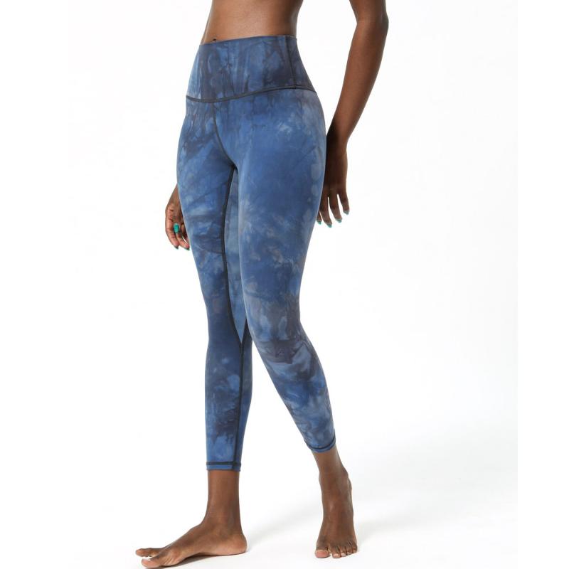 

Women Nylon Tie Dye Sports Pant Fitness Nylon Yoga Pants Stretch Workout Slim Gym Leggings, Bra