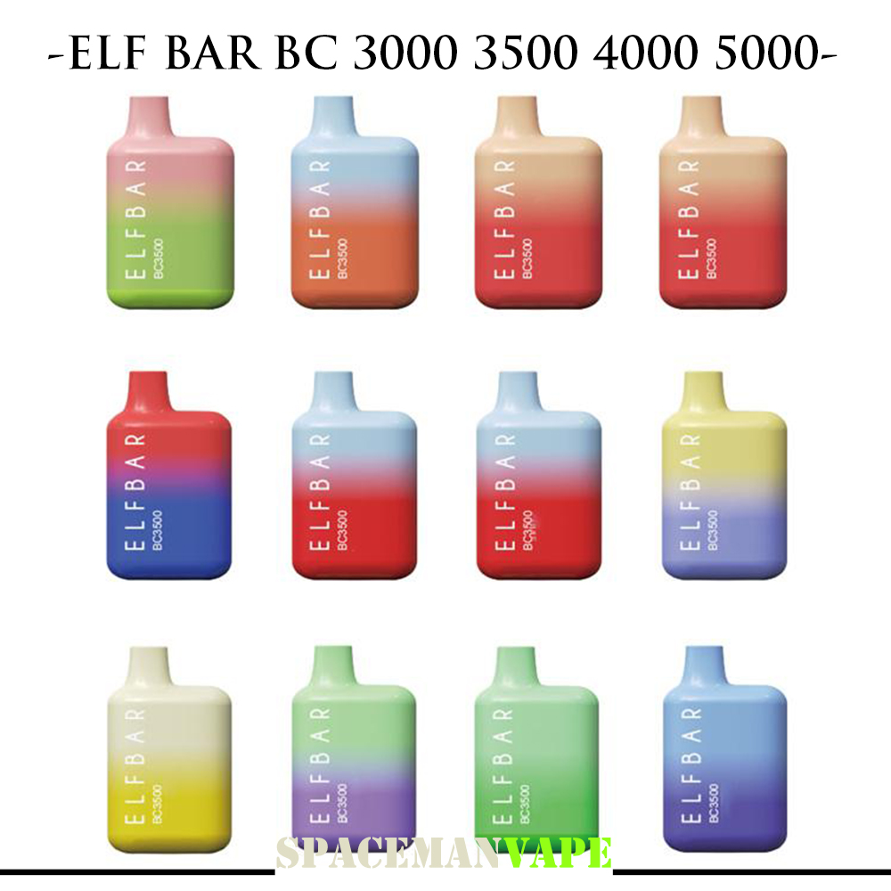 

Elf Bar BC 3000 3500 4000 5000 Puffs Disposable Vape Pen E Cigarette Device With Rechageable 650mAh Battery Pre-Filled 10 10.5 11.5 13ML vs Elux Legend 3500 Bang BC 5000