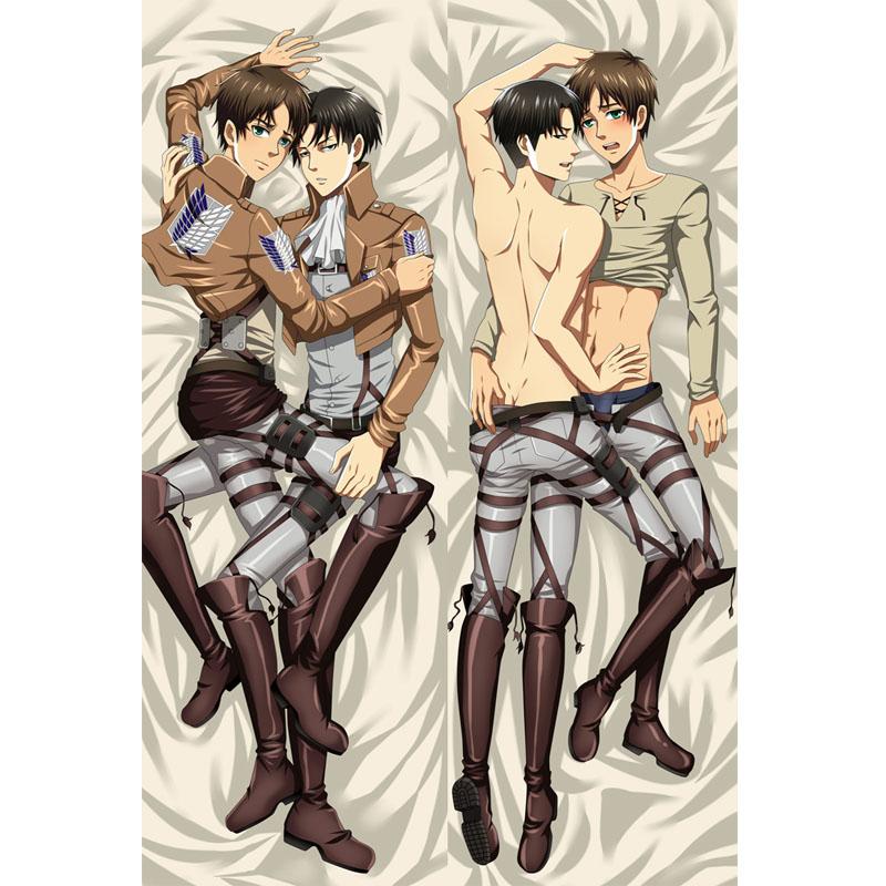 

Hot Japanese Anime Attack on Titan Eren Jaeger Dakimakura BL Body Bedding Pillow Cover Fujoshi Otaku Cosplay Huggable Pillowcase Pillow Case