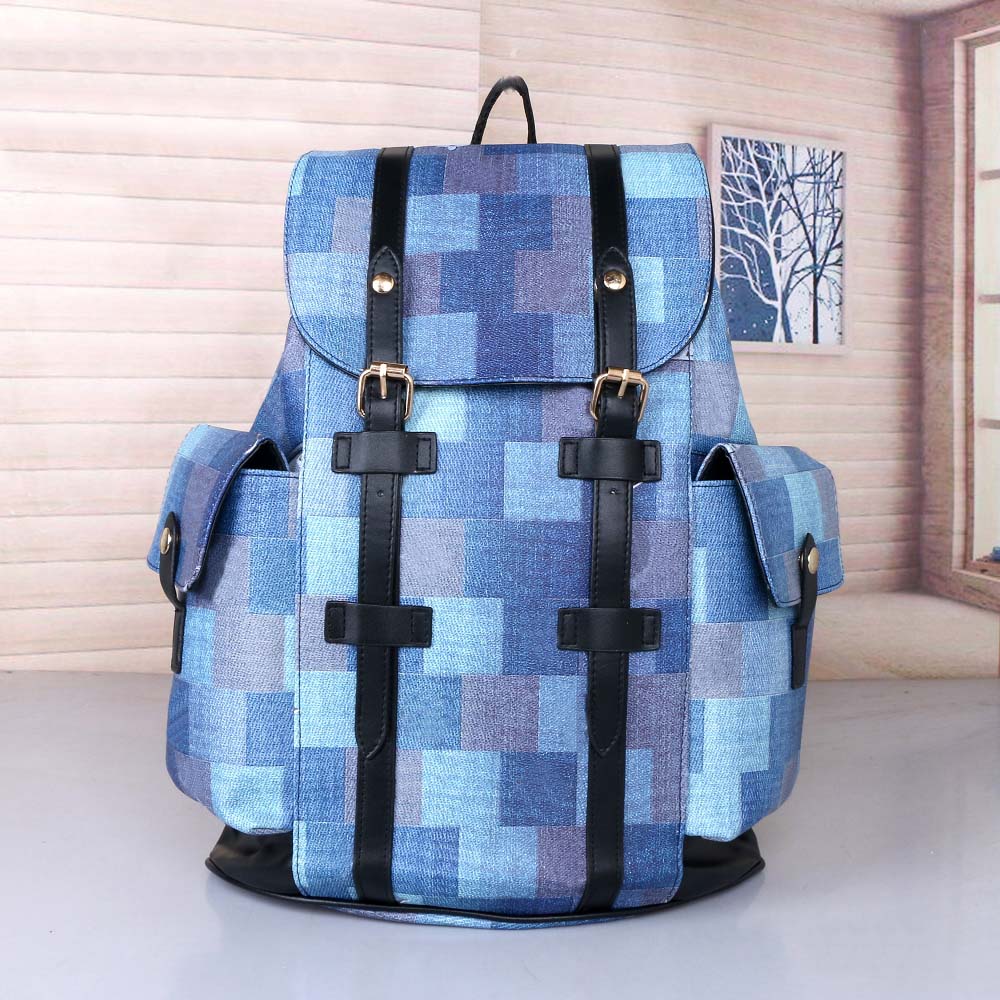 

High Quality Leather Christopher Backpack Luxurys Designers knapsack Men Women Classic Flowers Plaid Schoolbag Satchel Back pack, 29