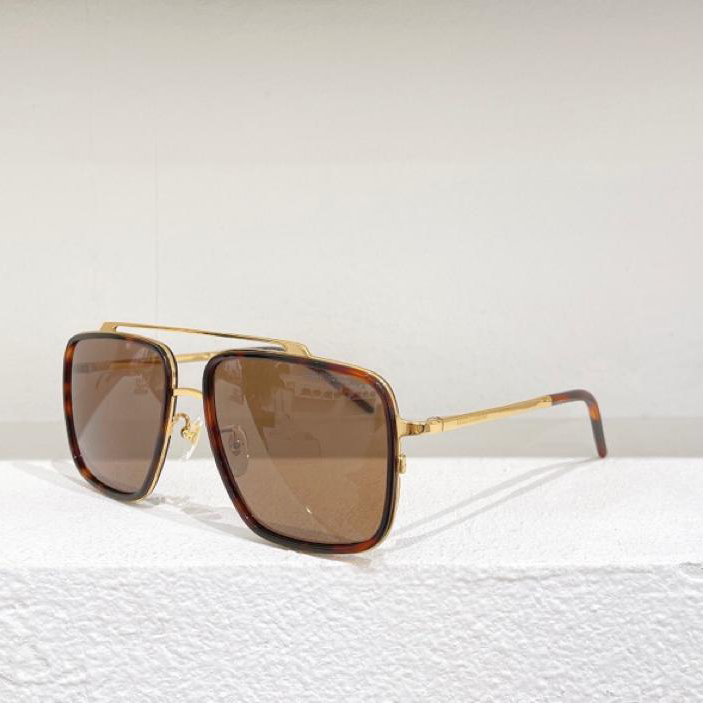 

Summer Sunglasses For Men Women 2220 Style Anti-Ultraviolet Retro Plate Rectangle Full Frame Fashion Eyeglasses Random Box