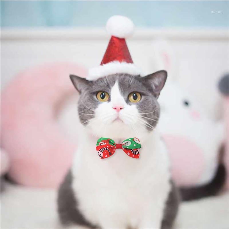 

Christmas Pet Dog Bow Tie Adjustable Dog Collar Pet Bow Neckties Party Grooming Supplies Tie Party Xmas Decor1