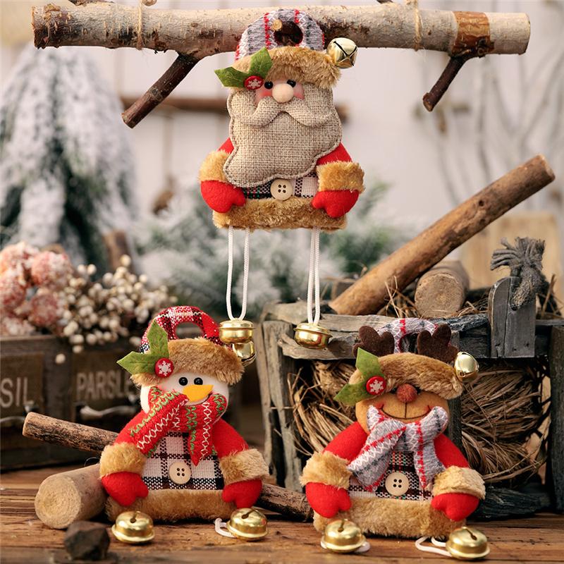 

Natal 2020 Christmas Ornaments Christmas Gift Santa Claus Snowman Tree Toy Dolls Hanging Decor for Home New Year Navidad Kerst