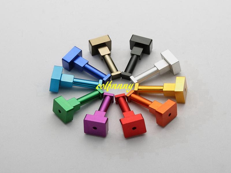 

300pcs/lot Fast shipping Square shape Aluminum Candy Color Wall Hooks Towel Hanger Clothes hanger Towel coat Robe Hooks