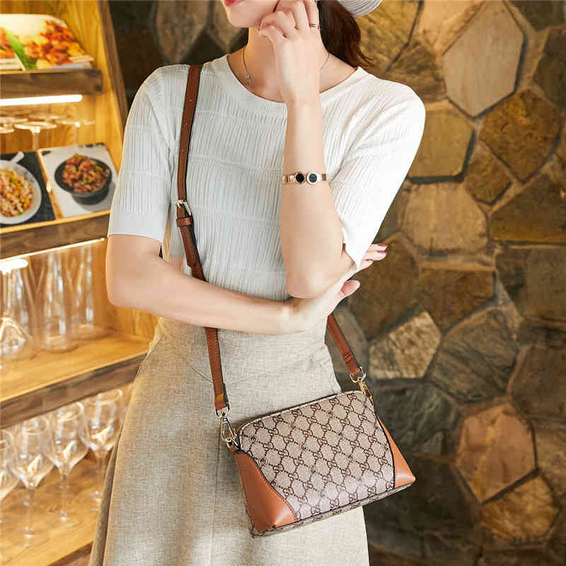 

bag women's new leisure sling Shoulder Bag Messenger small Handbags Top, Brown 1