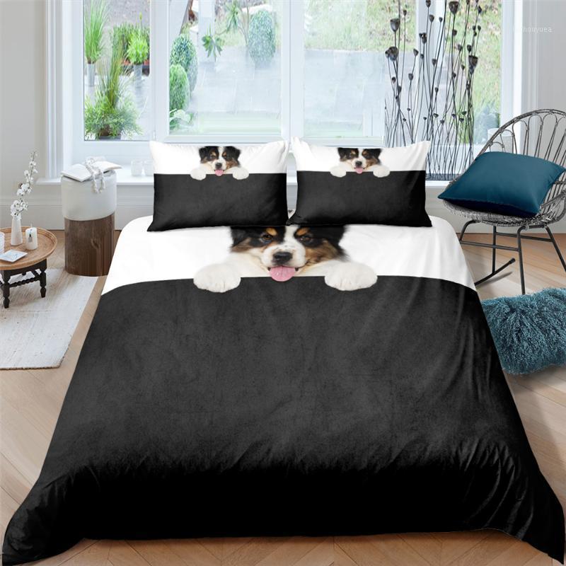 

Adorable Kitten/Puppy Patterned Bedding Set 3d King/Queen-sized Sheets Bed Covers and Pillowcases1, Bb33-5