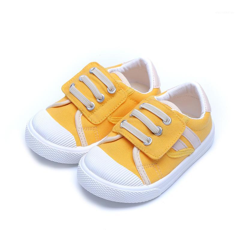 

COZULMA 2020 Children Boys Breathable Canvas Shoes Kids Girls Soft Sole Fashion Sneakers Hook & Loop Flats Size 21-301, Beige