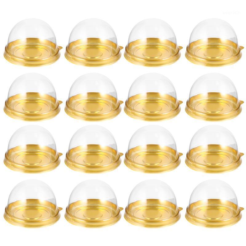 

200pcs Round Shape Mid-Autumn Festival Moon Cake Tray Dessert Box Golden Bottom1