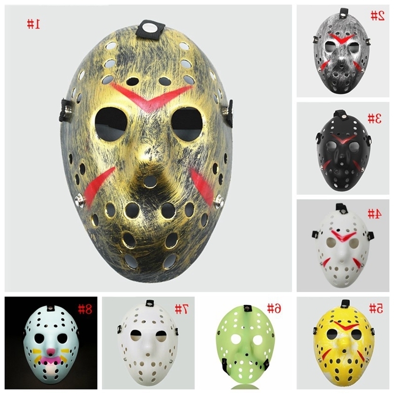 

Masquerade Masks Jason Voorhees Mask Friday the 13th Horror Movie Hockey Mask Scary Halloween Costume Cosplay Plastic Party Masks