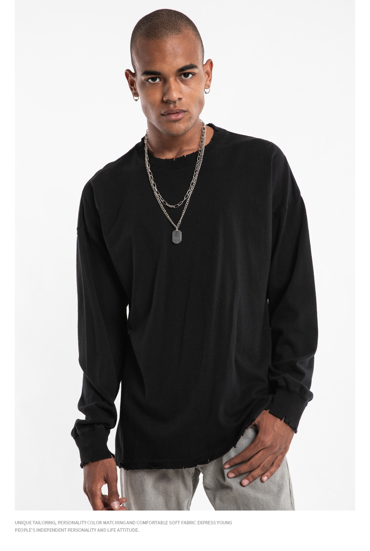 

2021 New Version Releases Autumn Male Winter of the Hoodie Based on Solid Color 69IP, Black
