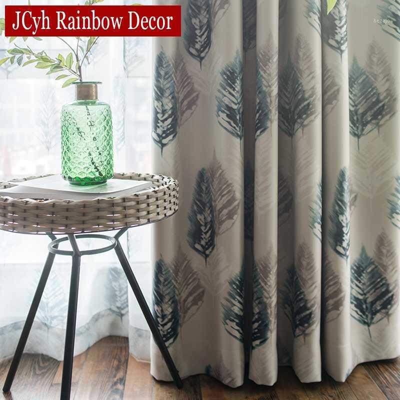 

American Leaves Blackout Curtains For Bedroom Window Curtains Living Room Tend Drapes Treatment Vintage Cortinas Rideaux Blinds1, Tulle