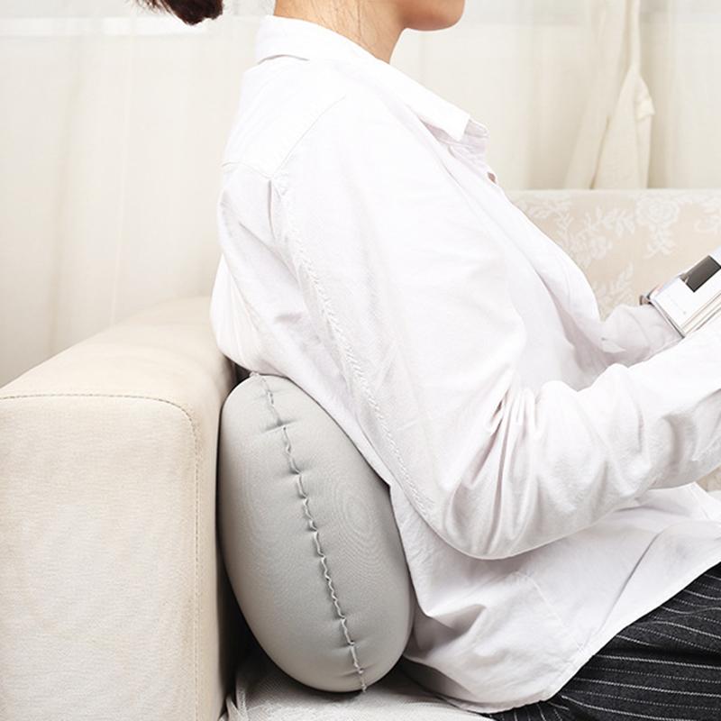 

U-Shaped Pillow Portable Travel Automatic Inflatable Pillow Flocking U-Pillow Push-Type Inflatable U-Pillow THIN889