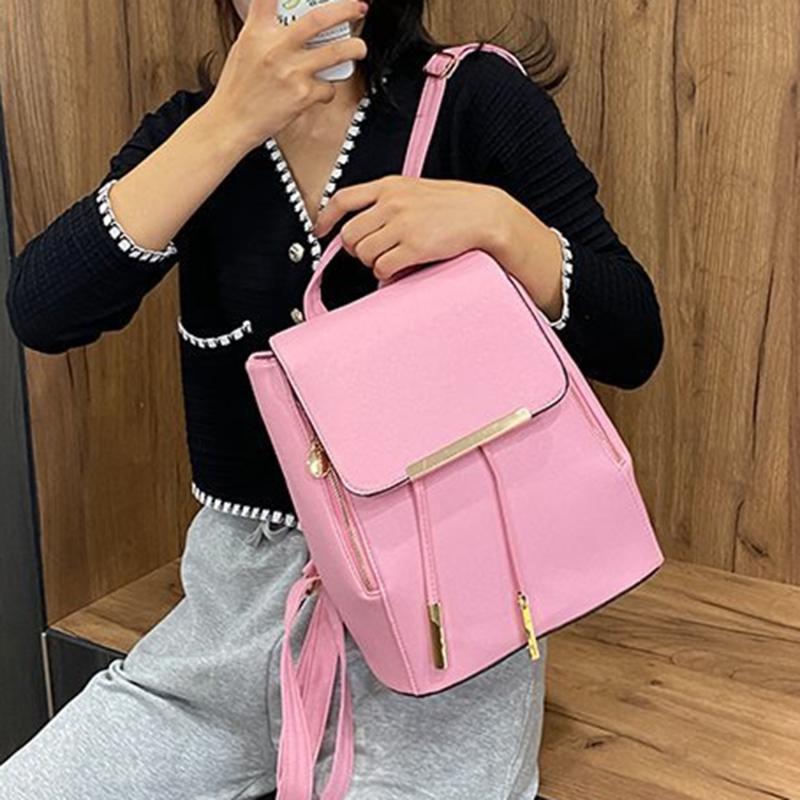 

Mini Women Backpack High Quality PU Leather School Bags For Teenagers Girls Leisure Backpacks Mochila Escolar High Quality Bags, White
