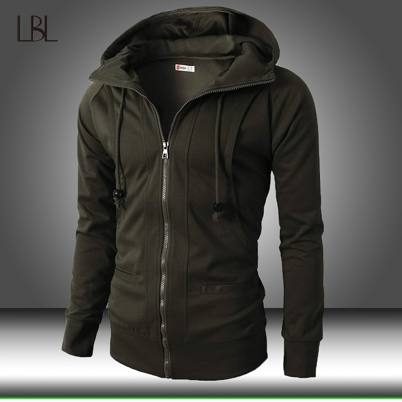 

Men Sports Casual Wear Zipper Hoodies Mens Solid Fleece Thick Hoodies Male Hip Hop Sportswear Pullover Hooded Sweatshirts, Cc145armygreen