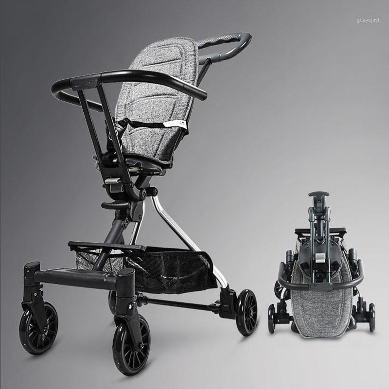 

Young Child Four-wheeled Trolley Light High Landscape Can Be on The Plane Baby Stroller Rollover Prevention For Children Gift1