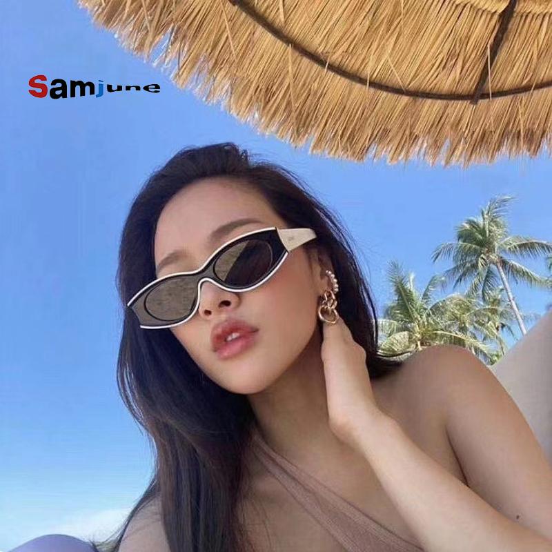 

Samjune Sexy Samll Cat Eye Women Sunglasses Luxury Sun Glasses UV400 Party Eyewear Hot Sale Handmade