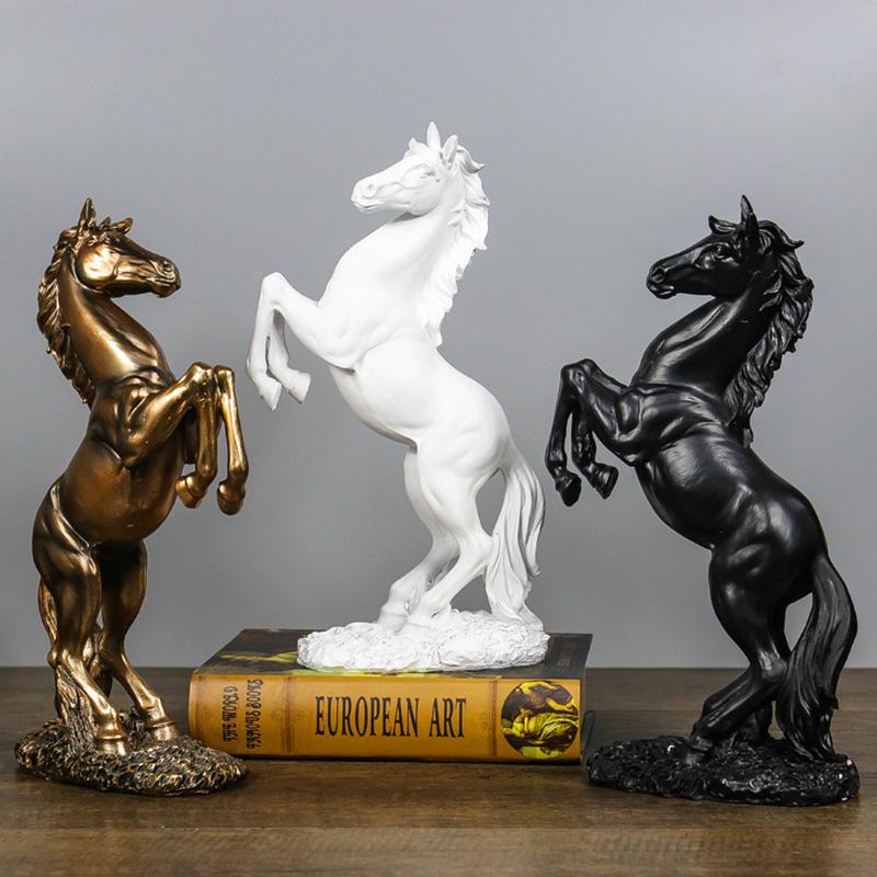 

Resin Crafts Horse Statue Home Decoration Accessories Ornaments Statue&Sculpture Window Display Gift Horse Ornaments Decoration