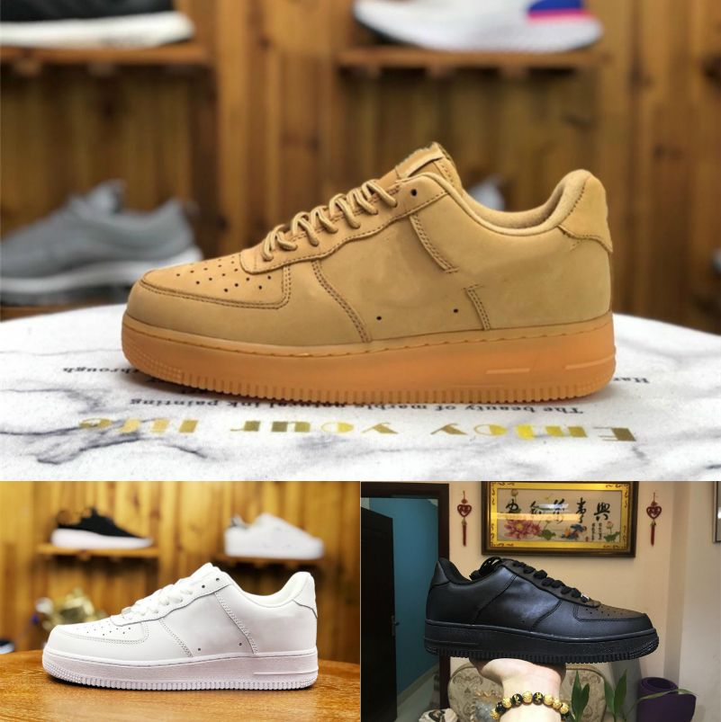 

High Quality Men New 1 Low Skateboard Shoes Cheap One Knit Euro High Women Outdoor All White Black Wheat Outdoor Designer Shoes B29, F501