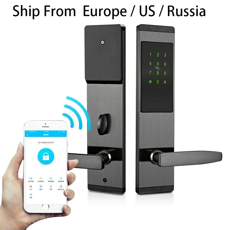 

Security Electronic Keyless Door Lock Digital Smart APP WIFI Touch Screen Keypad Password Lock Door Y200407