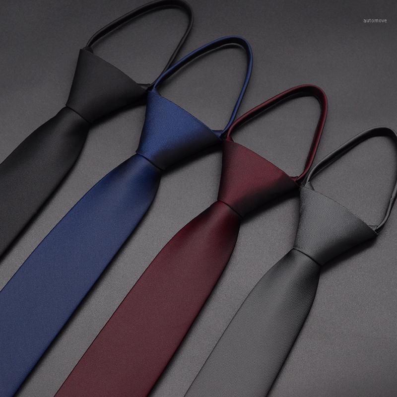 

2020 Designer New Fashion 6cm Slim Ties for Men Zipper Neckties Wedding Formal Suit Casual Business Accessories with Gift Box1