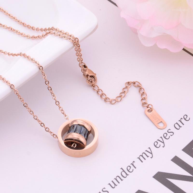 

Pendant Necklaces Rose Gold Black Necklace1