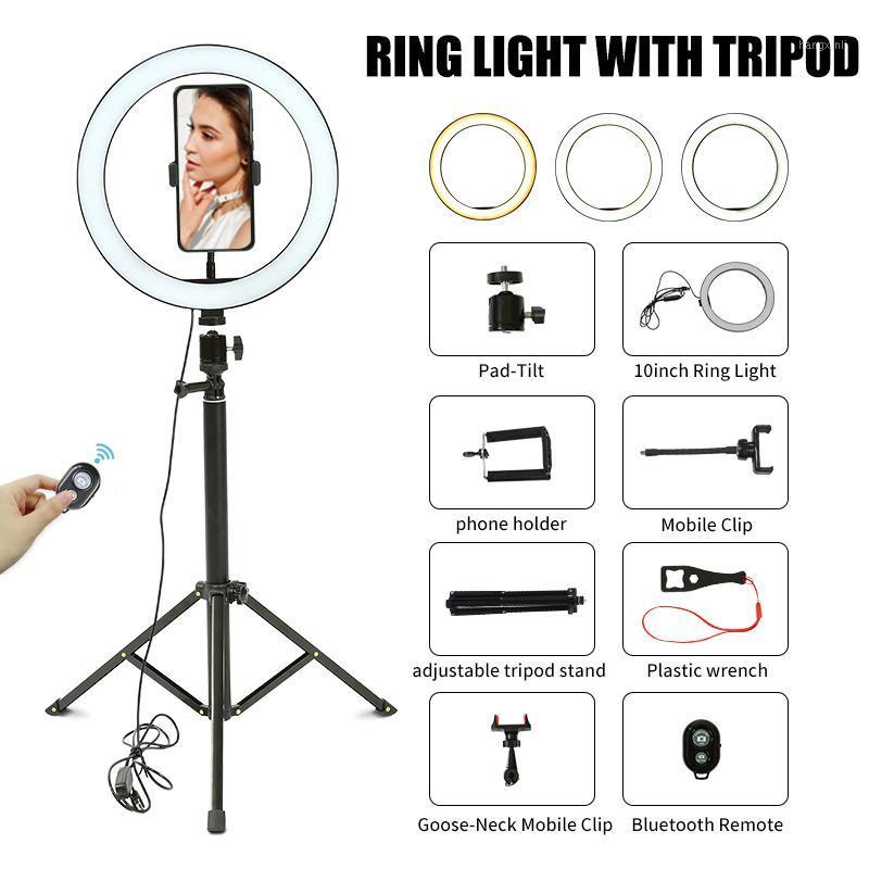 

2020 New Led Ring Light with 150cm Stand for Photograph Live Ring Light with Tripod Make Up Tripod Led (3 Size To Choice)1
