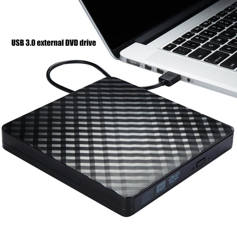 

External DVD Drive USB 3.0, Portable CD DVD /-RW Optical Drive Burner Writer for Windows 10/8 / 7 Laptop Desktop