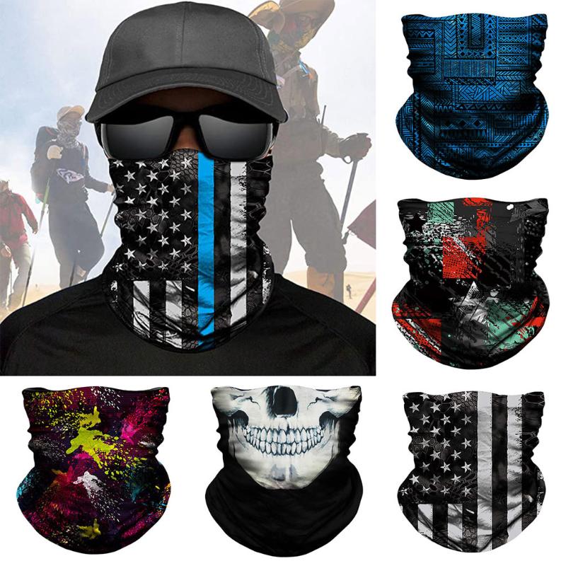 

Magic Scarf 3D Seamless Cotton Skull Bandana Hiking Sport Tube Face Bicycle Headband Buffs Hunting Winter Snowboard Balaclava