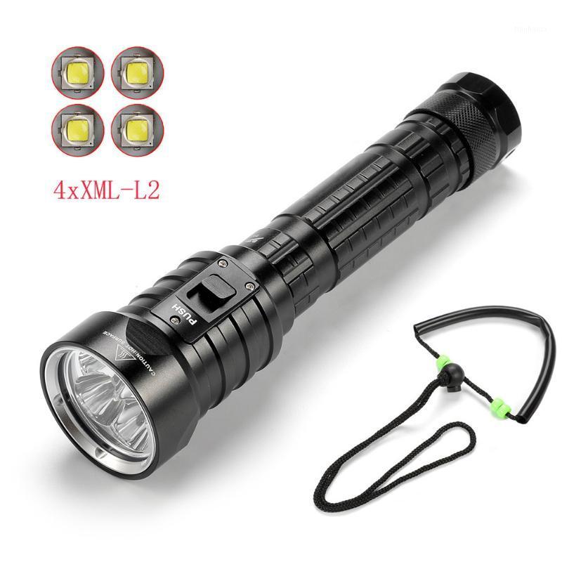 

Ekaiou DX4S (upgraded from DX4) XM-L L2 LED diving torch brightness waterproof 100m white light led torch1