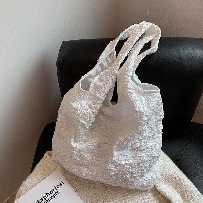 

Evening Bags Soft Surface Large Capacity Bag Female 2022 Trendy Fashion Shoulder Personality Leisure Portable Tote Bucket