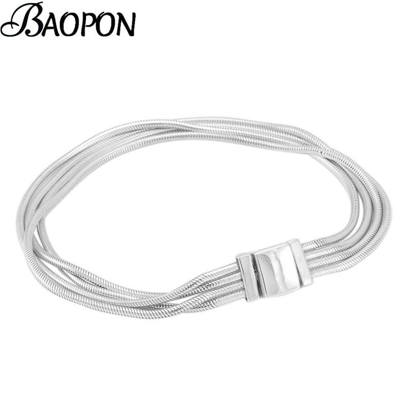 

New Arrival Christmas Gift Silver Color Stainless Steel Mesh Bracelets With Fashion Charm Bracelets Bangles For Women Lover Gift